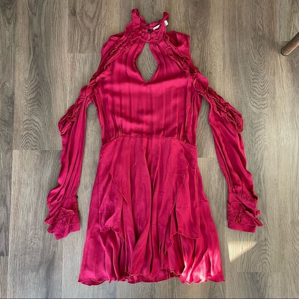 IRO- Raspberry Mini Dress Size 38 (M/6) - Picture 2 of 12